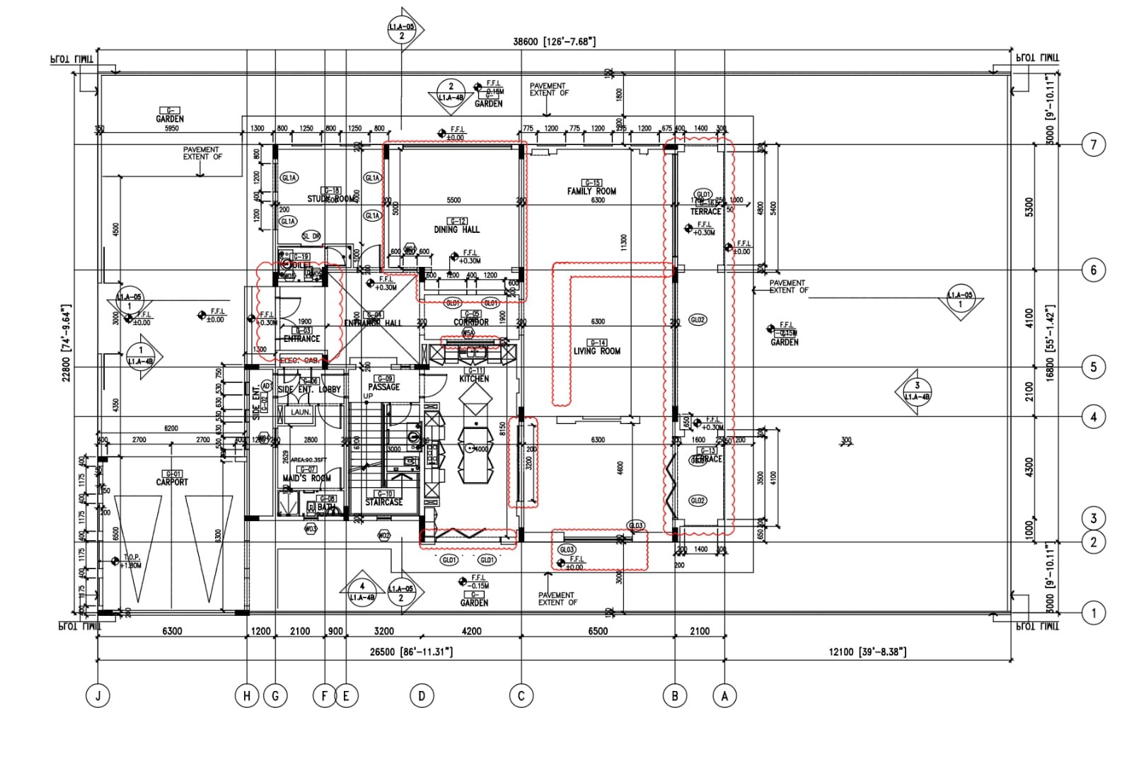 Layout Plan of Villa Renovation